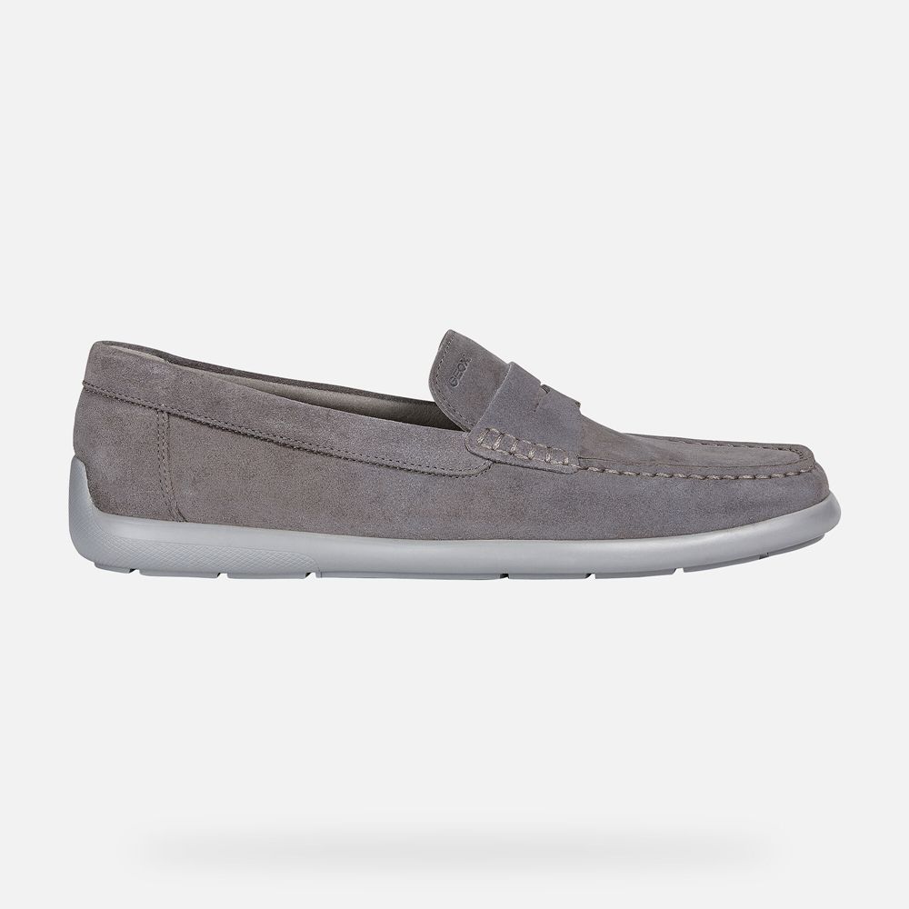 Geox Erkek Loafers Gri - Devan - VTW-389401